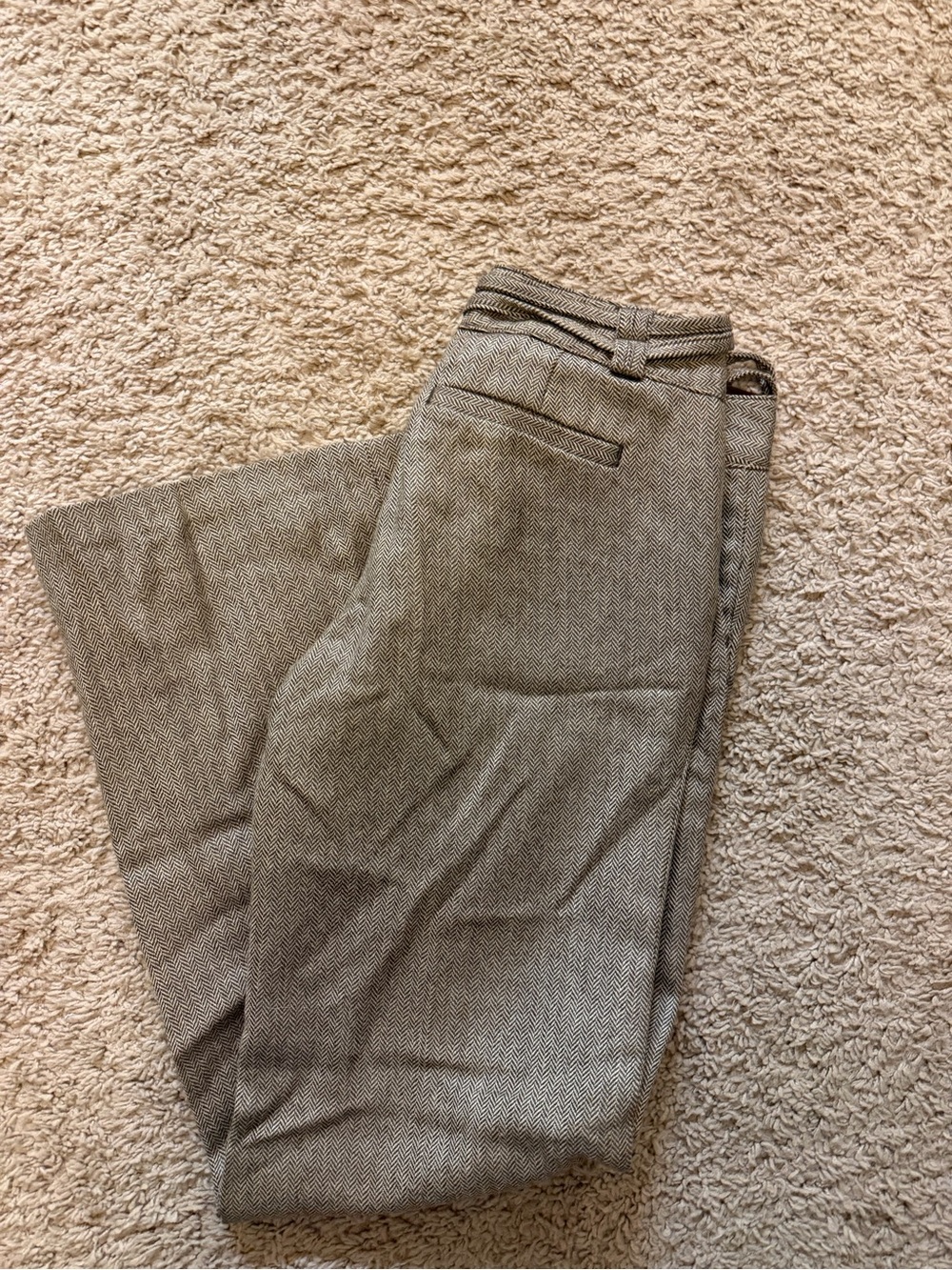 Old Navy Brown Herringbone Drawstring Pants